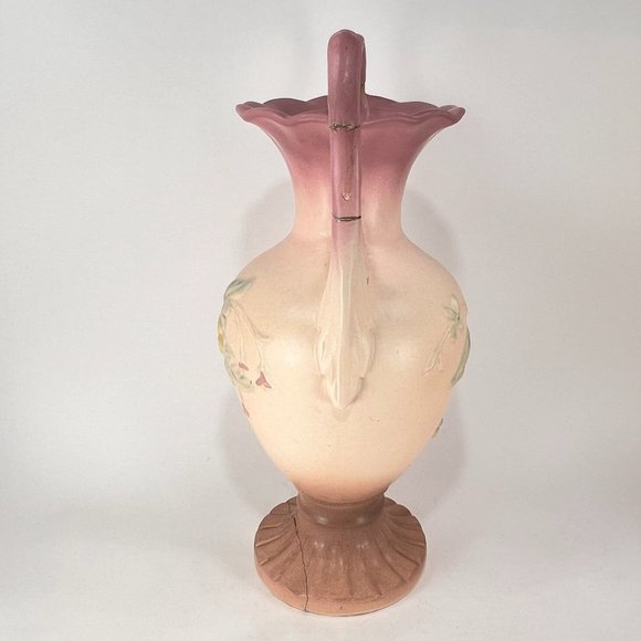 Vtg Hull Art Vase Double Handle Ceramic Wildflower Pastel Matte 40s - Picture 4 of 16